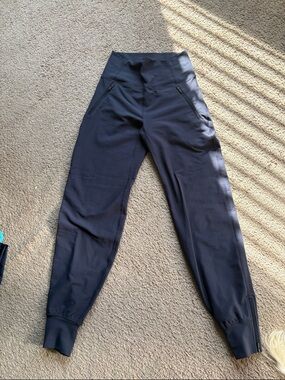 Peloton Navy High-Waist Track Joggers
